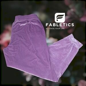 Fabletics x Vanessa Hudgens Women's Daria Luxe Velour Joggers Bright Purple S
